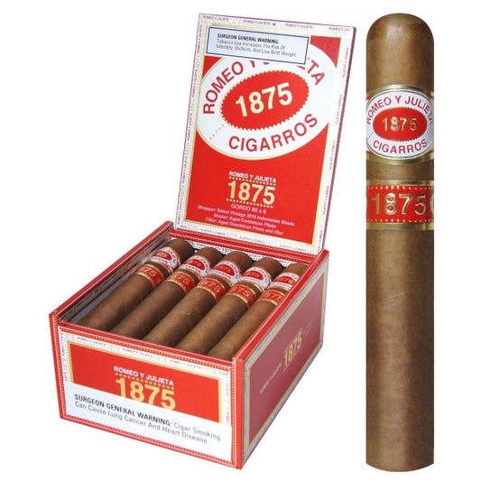 1875 Romeo y Julieta Gordo Natural 6 x 60 Cigars Box of 15