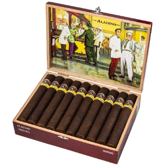Aladino Maduro Gordo 6 1/2 x 60 Cigars Box of 20