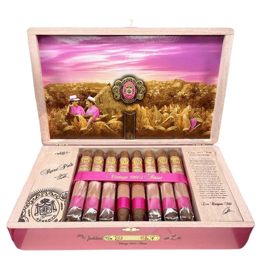 Arturo Fuente Rare Pink Vintage 1960 Series Sophisticated Hooker 7 1/4 x 53 Cigars Box of 25