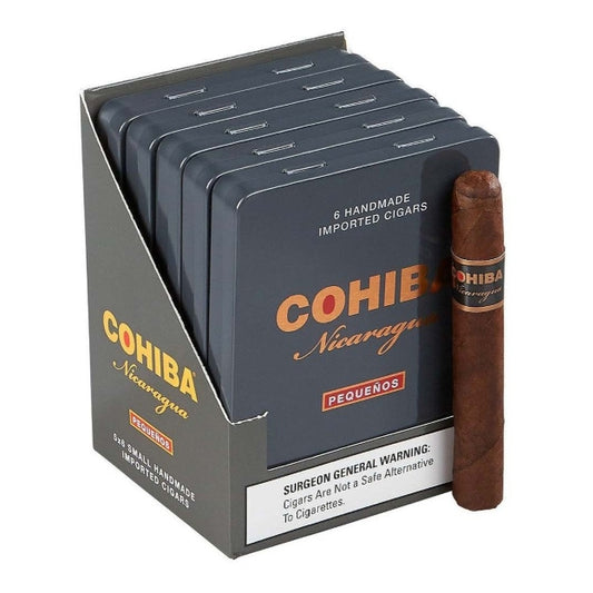Cohiba Nicaragua Pequeno 4 3/16 x 36 Small Cigars 5 Tins of 6 Cigars