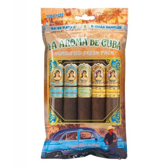 La Aroma de Cuba 94-95 Rated Fresh Pack 5 Cigar Sampler