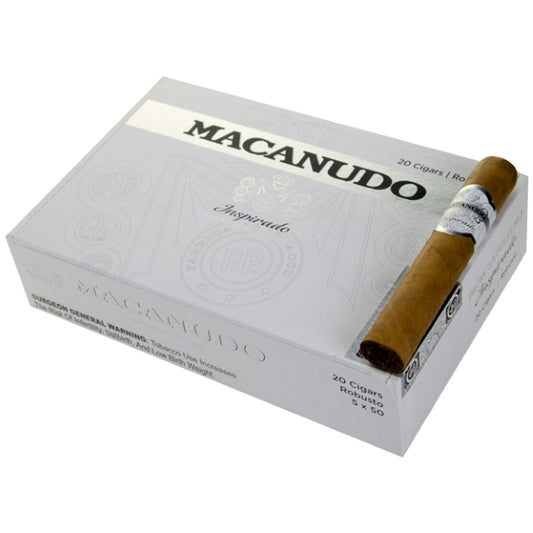 Macanudo Inspirado White Robusto 5 x 50 Cigars Box of 20