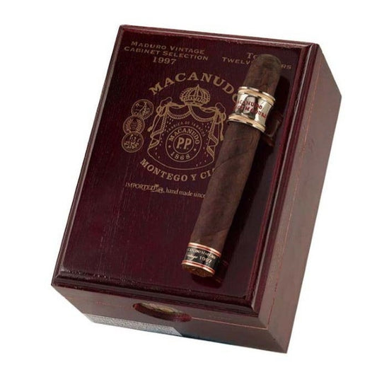 Macanudo Vintage Maduro 1997 Toro 6 x 54 Cigars Box of 12