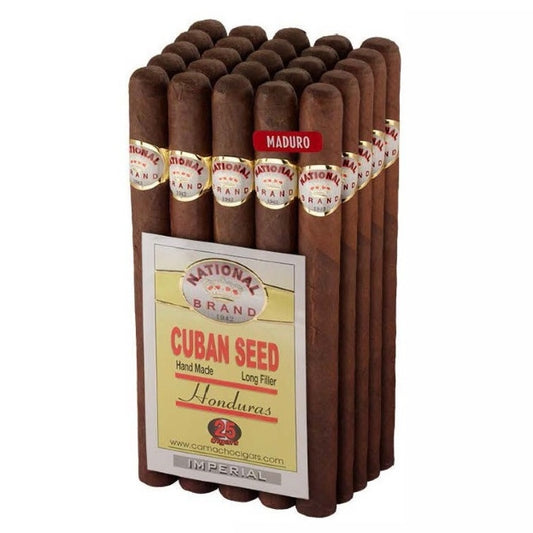 National Brand Maduro Imperial 8 1/2 x 52 Cigars Bundle of 25
