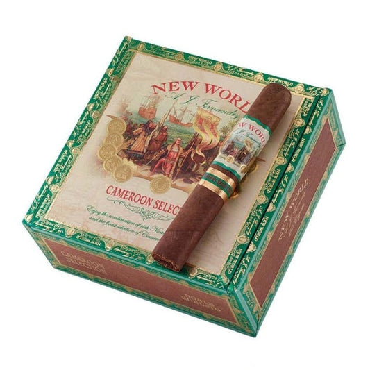 New World Cameroon Double Robusto 5 1/2 x 54 Cigars Box of 20