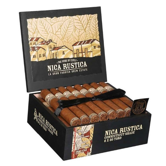Nica Rustica Shade Toro 6 x 50 Cigars Box of 25