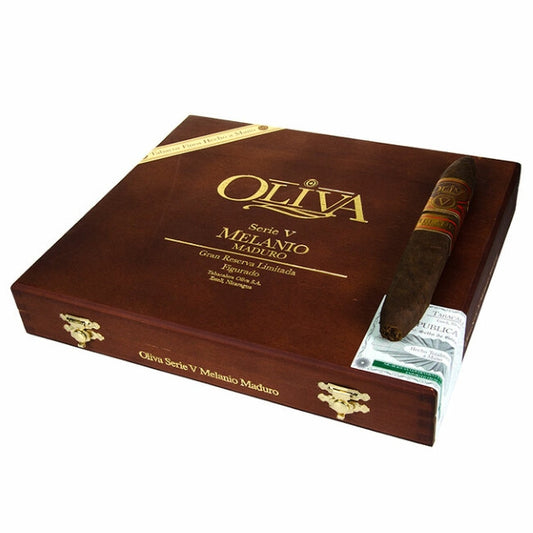 Oliva Serie V Melanio Maduro Figurado 6 1/2 x 52 Cigars Box of 10