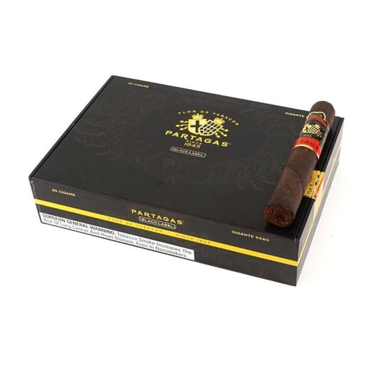 Partagas Black Label Gigante 6 x 60 Cigars Box of 20