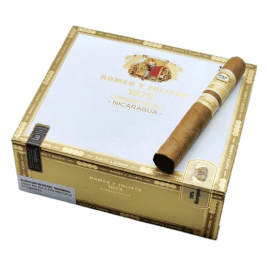 Romeo y Julieta 1875 Connecticut Nicaragua Toro 6 x 52 Cigars Box of 25