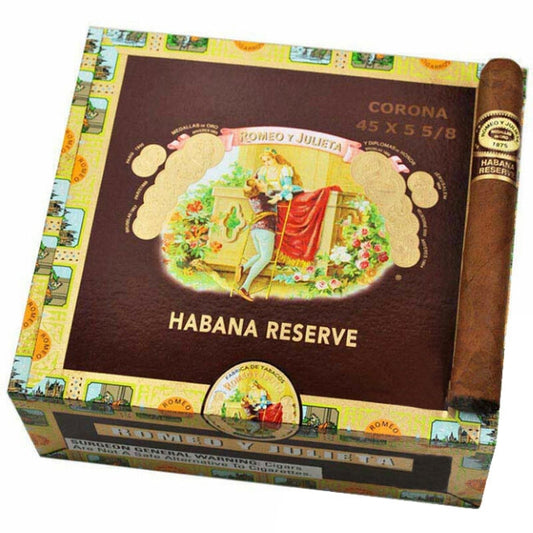 Romeo y Julieta Habana Reserve Corona 5 5/8 x 45 Cigars Box of 27