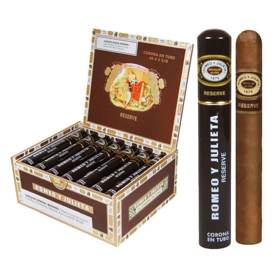 Romeo y Julieta Habana Reserve Corona en Tube 5 5/8 x 45 Cigars Box of 21