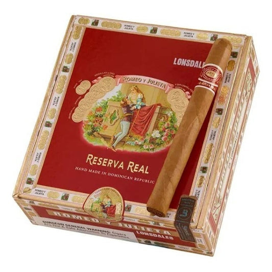 Romeo y Julieta Reserva Real Lonsdale 6 5/8 x 44 Cigars Box of 25