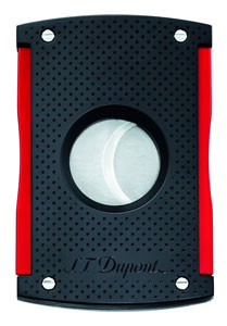 S.T. Dupont Maxijet Matt Black/Red Punched Cigar Cutter