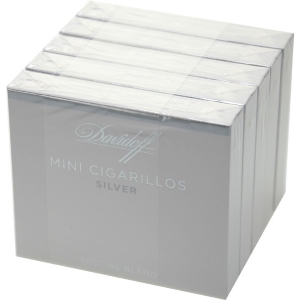 Davidoff Silver Mini Cigarillos 5 Packs of 20