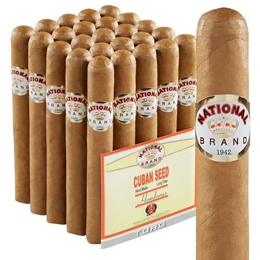 National Brand Toro Connecticut 6 x 50 Cigars Bundle of 25