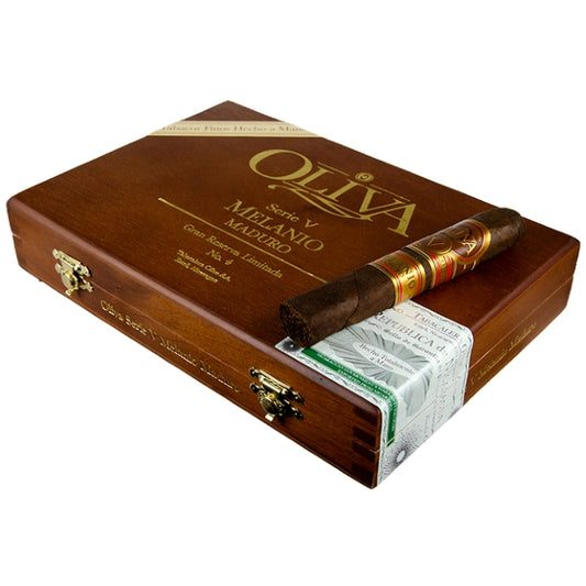 Oliva Serie V Melanio Maduro No. 4 Petite Corona 4 1/2 x 46 Cigars Box of 10