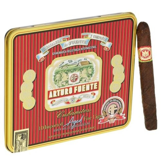 Arturo Fuente Cubanitos Maduro 4 x 32 Cigarillos Tin of 10