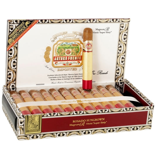 Arturo Fuente Magnum R Oro Rosado Sun Grown Super 6 x 60 Cigars Box of 24