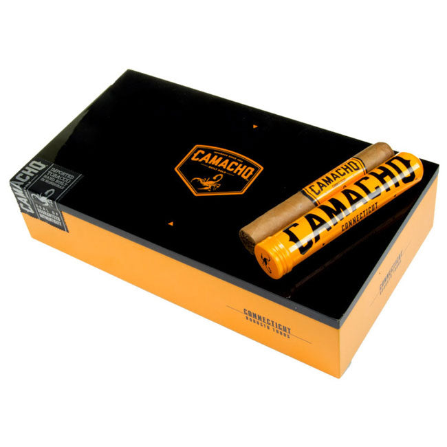 Camacho Connecticut Robusto Tubo 5 x 50 Cigars Box of 20