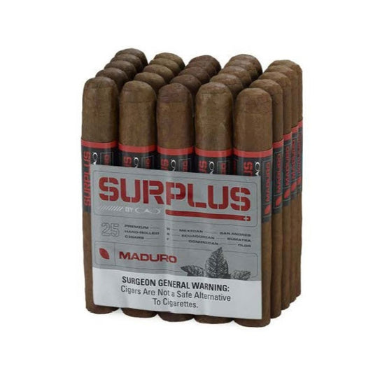 CAO Surplus Maduro Robusto 5 x 50 Cigars Bundle of 25