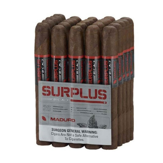 CAO Surplus Maduro Toro 6 x 52 Cigars Bundle of 25