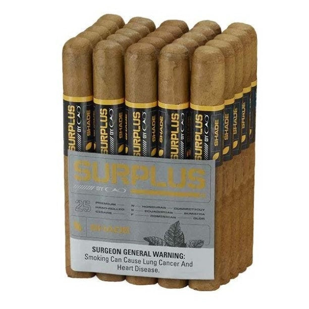 CAO Surplus Shade Toro 6 x 50 Cigars Bundle of 25