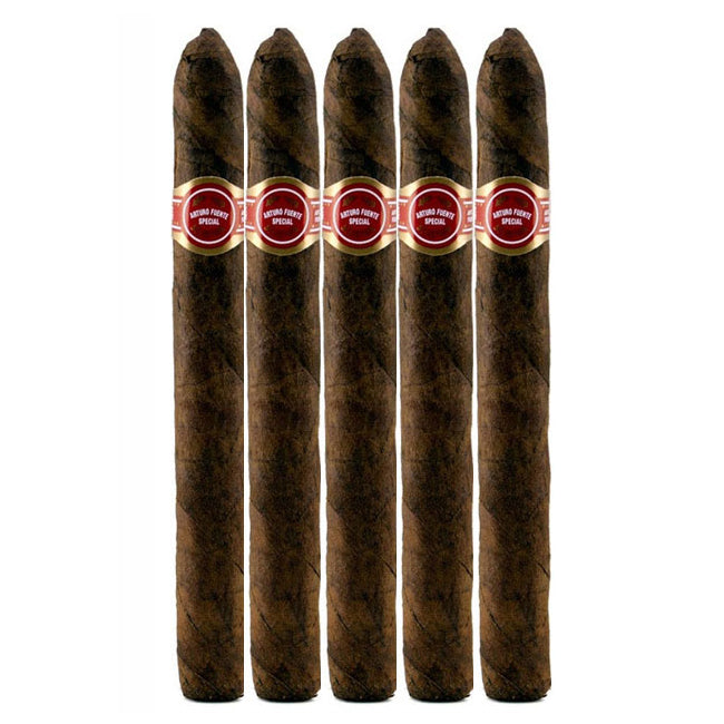 Arturo Fuente Curly Head Deluxe Maduro 6 1/2 x 43 Cigars 5 Pack