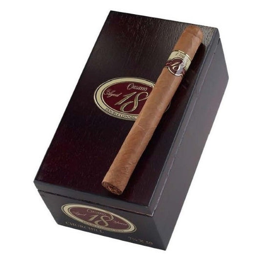 Cusano 18 Double Connecticut Churchill 7 1/4 x 50 Cigars Box of 18