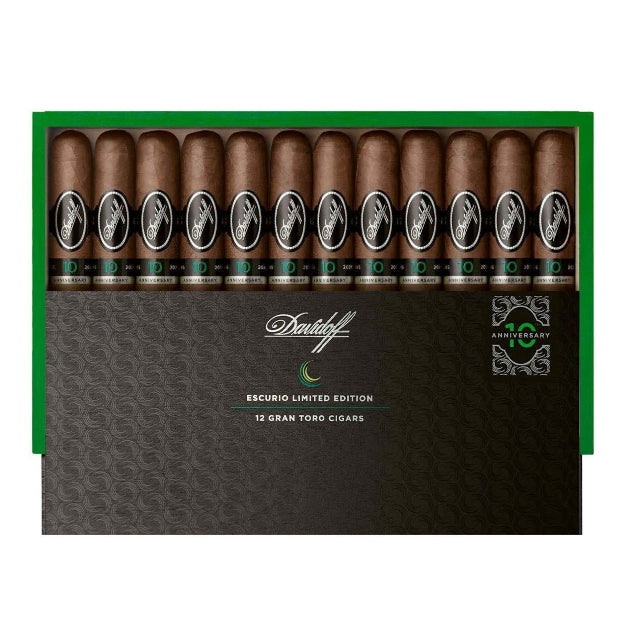 Davidoff Escurio 10th Year Limited Edition Gran Toro 6 x 56 Cigars Box of 12