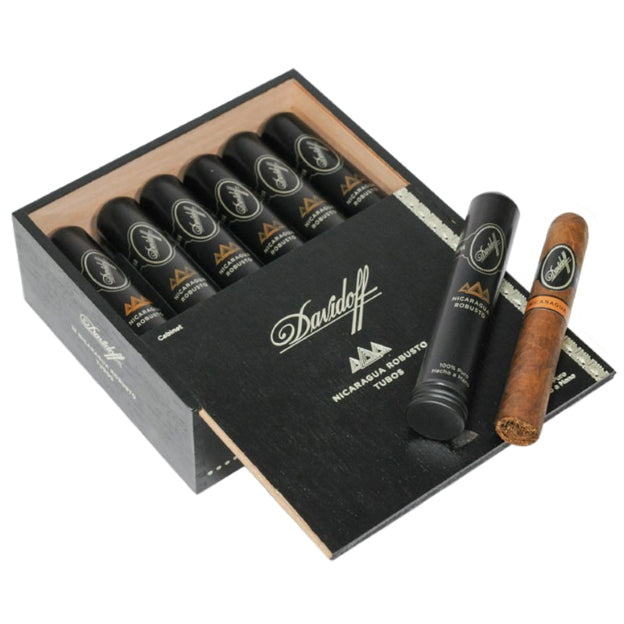Davidoff Nicaragua Robusto Tube 5 x 50 Cigars Box of 12