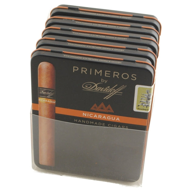 Davidoff Nicaragua Primeros 4 1/8 x 34 Small Cigars 5 Tins of 6