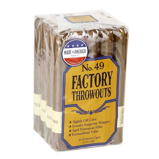 Factory Throwouts #59 Natural 6 1/4 X 45 Cigars Bundle of 20