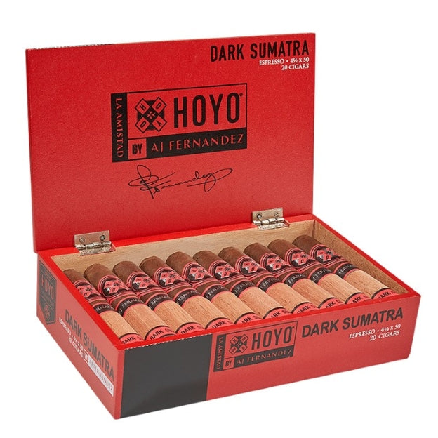 Hoyo La Amistad Dark Sumatra by AJ Fernandez Espresso Rothschild 4 1/2 x 50 Cigars Box of 20