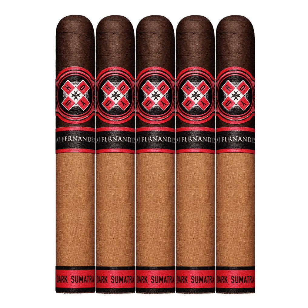 Hoyo La Amistad Dark Sumatra by AJ Fernandez Media Noche Robusto 5 3/4 x 54 Cigars 5 Pack