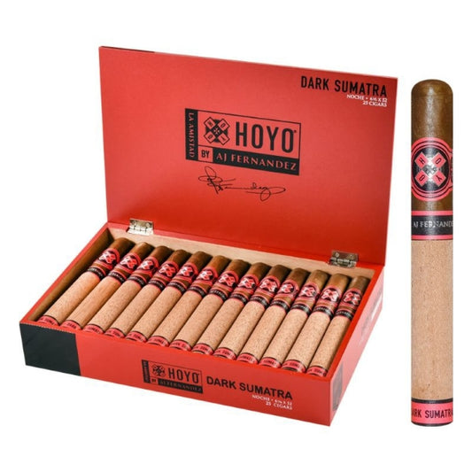 Hoyo La Amistad Dark Sumatra by AJ Fernandez Noche Toro 6 1/2 x 52 Cigars Box of 25