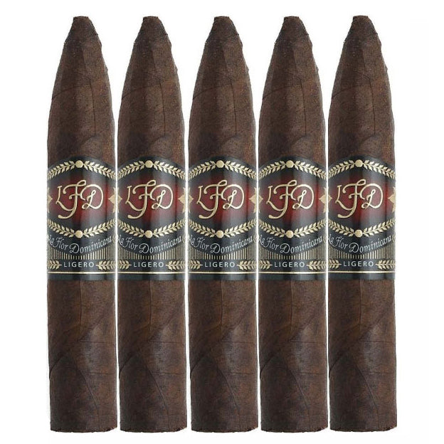 La Flor Dominicana Ligero Torpedito Cabinet Oscuro Natural 4 3/4 x 50 Cigars 5 Pack