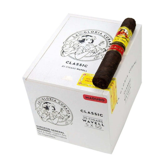 La Gloria Cubana Wavell Maduro 5 x 50 Cigars Box of 25