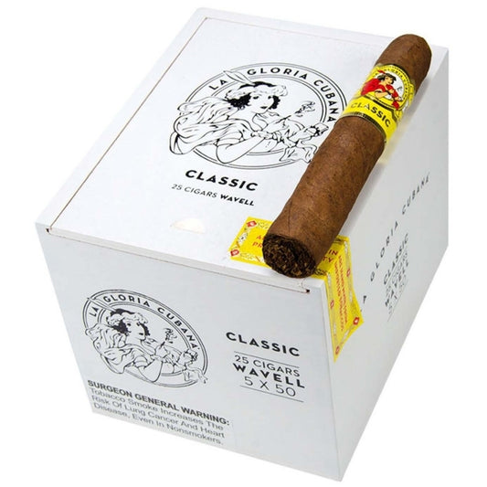La Gloria Cubana Wavell Natural 5 x 50 Cigars Box of 25