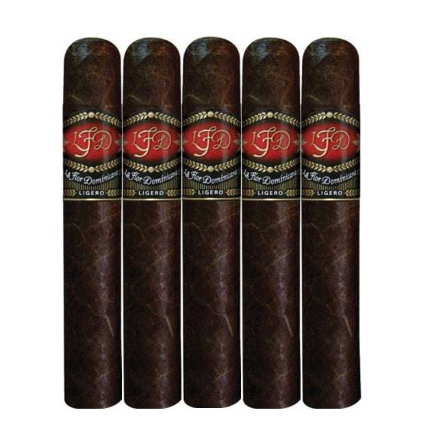 La Flor Dominicana Ligero L-500 Cabinet Oscuro Natural 5 3/4 x 60 Cigars 5 Pack