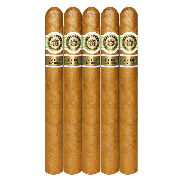 Macanudo Gold Label Shakespeare 6 1/2 x 45 Cigars 5 Pack