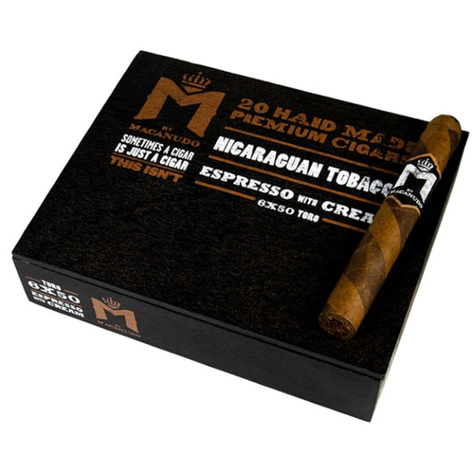 Macanudo M Espresso with Cream 6 x 50 Cigars Box of 20