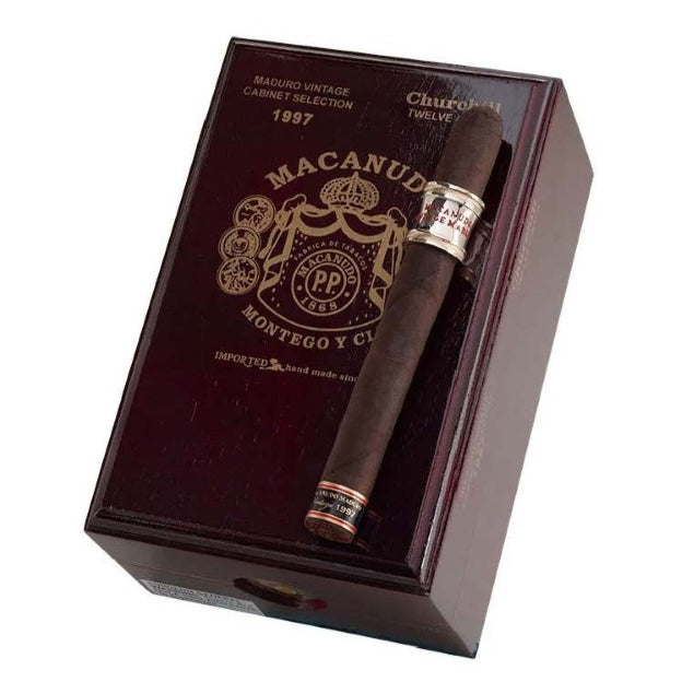 Macanudo Vintage Maduro 1997 Churchill 7 X 49 Cigars Box of 12