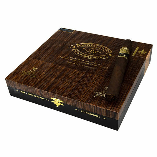 Montecristo 1935 Anniversary Nicaragua Churchill 7 x 52 Cigars Box of 10