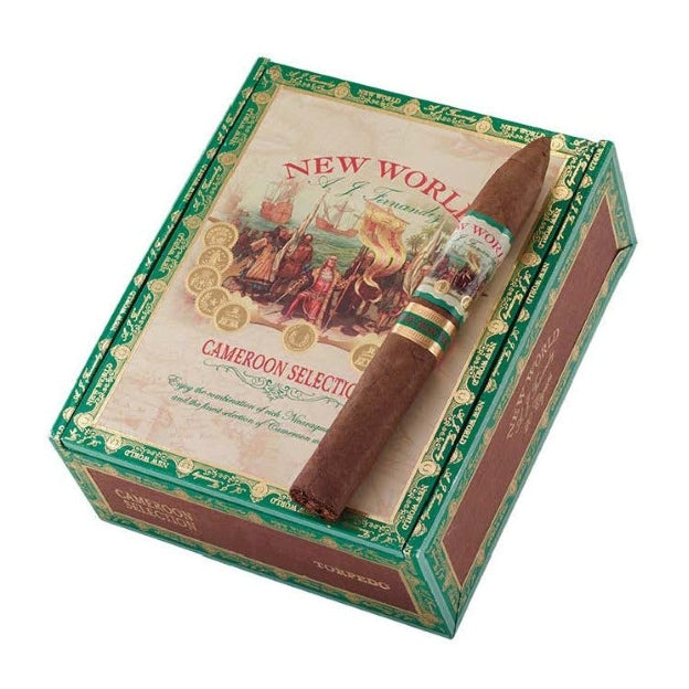 New World Cameroon Torpedo 6 1/2 x 52 Cigars Box of 20