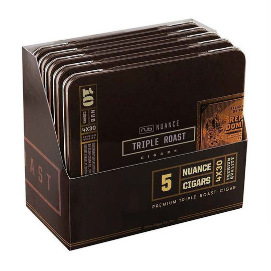 Nub Nuance Triple Roast Cigarillos 5 Tins