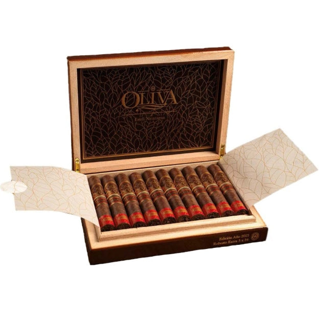 Oliva Serie V Melanio Edition Ano 2025 5 1/2 x 60 Cigars Box of 10
