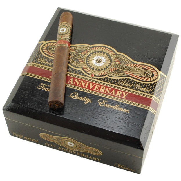 Perdomo 20 Anniversary Maduro Corona Grande 6 1/2 x 48 Cigars Box of 24