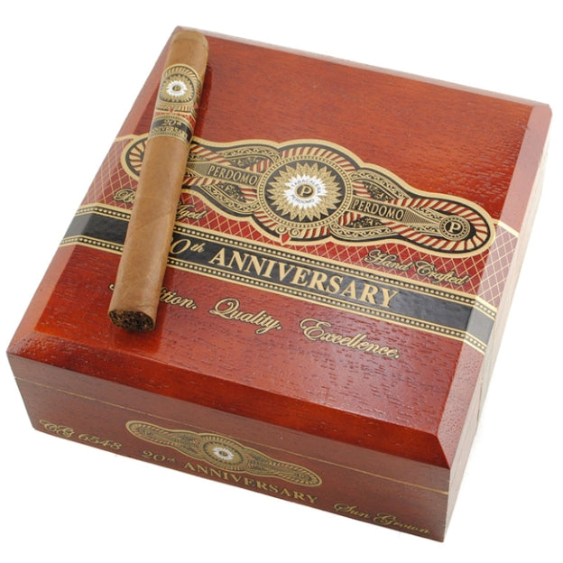 Perdomo 20TH Anniversary Sun Grown Corona Grande 6 1/2 x 48 Cigars Box of 24