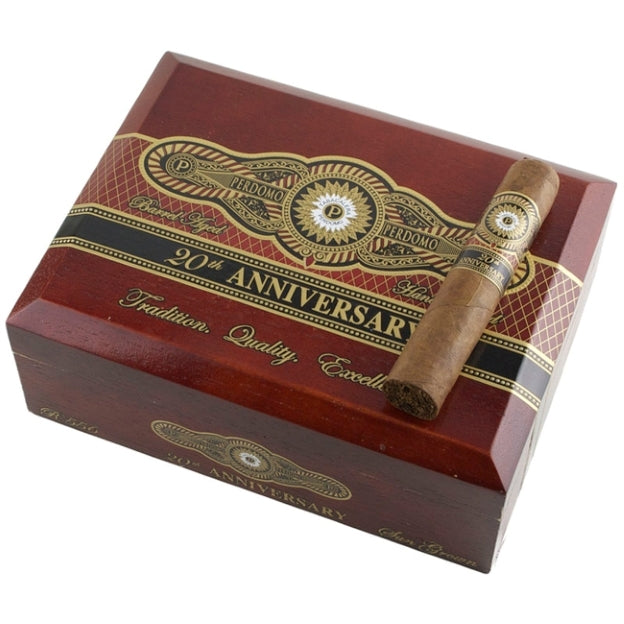 Perdomo 20TH Anniversary Sun Grown Robusto 5 x 56 Cigars Box of 24