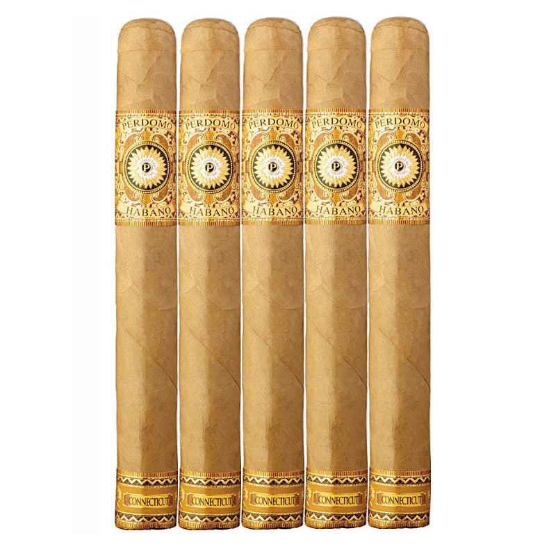 Perdomo Habano Bourbon Aged Connecticut Churchill 7 x 54 Cigars 5 Pack